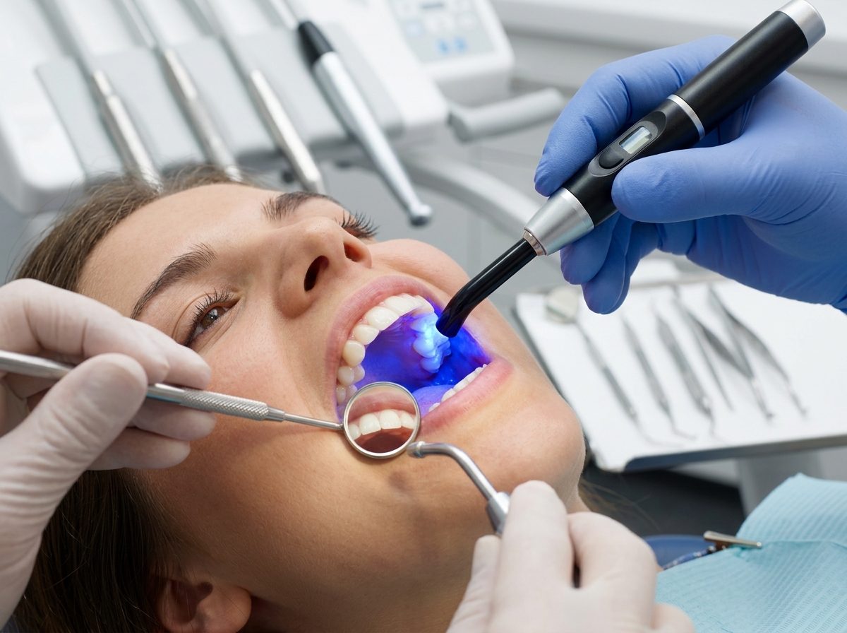 Tooth-coloured composite dental fillings at The Tooth Place Hubli