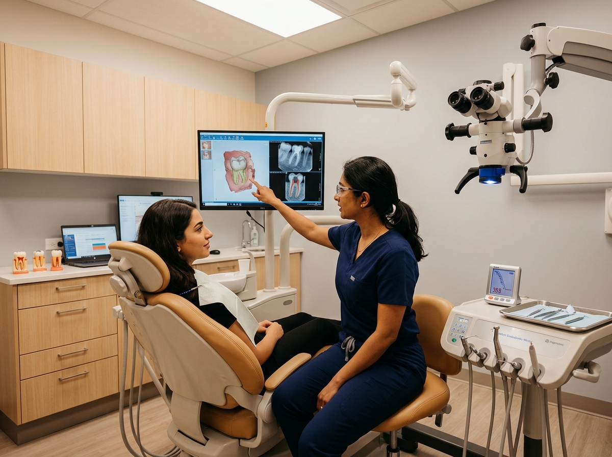 Painless root canal treatment at The Tooth Place Hubli