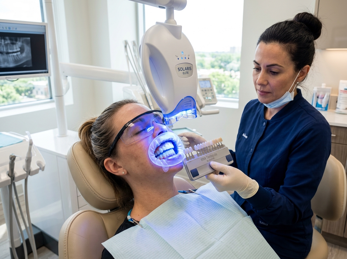 In-clinic teeth whitening and bleaching at The Tooth Place Hubli