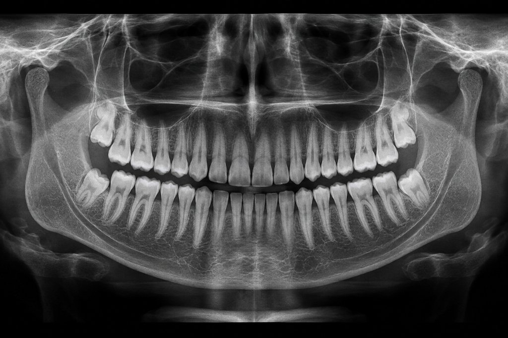 OPG panoramic dental X-ray at a dental clinic in Hubli